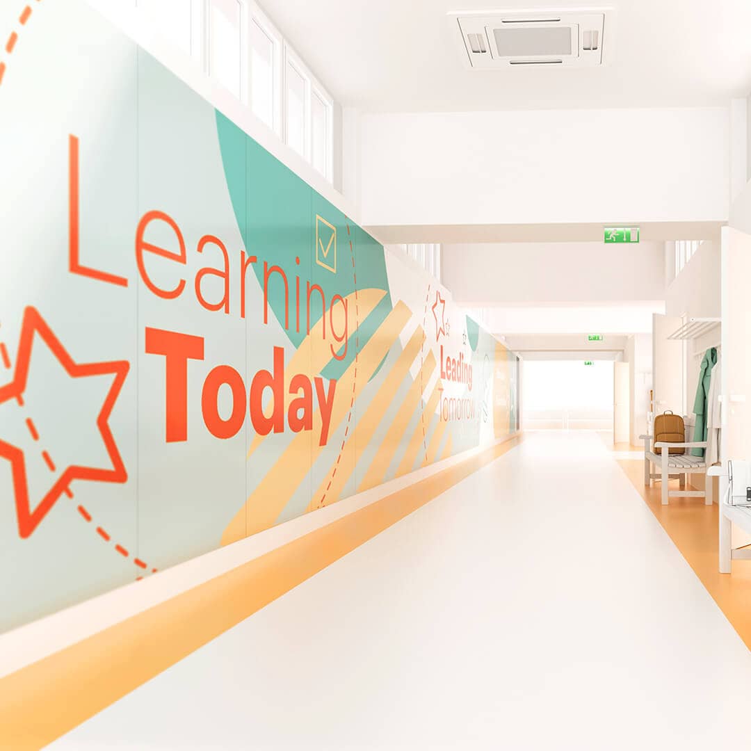 school corridor