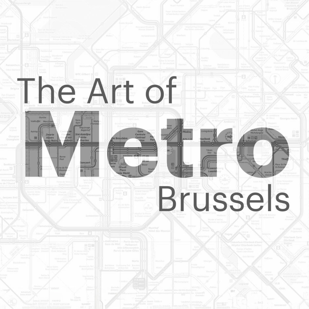 El arte del metro de Bruselas ARTOFMETROFRONT