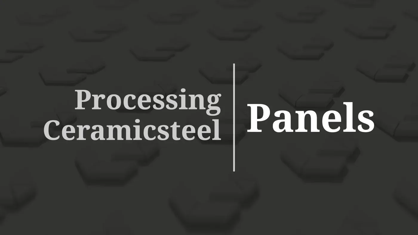 Material HANDLING VIDEO CERAMICSTEEL INFO